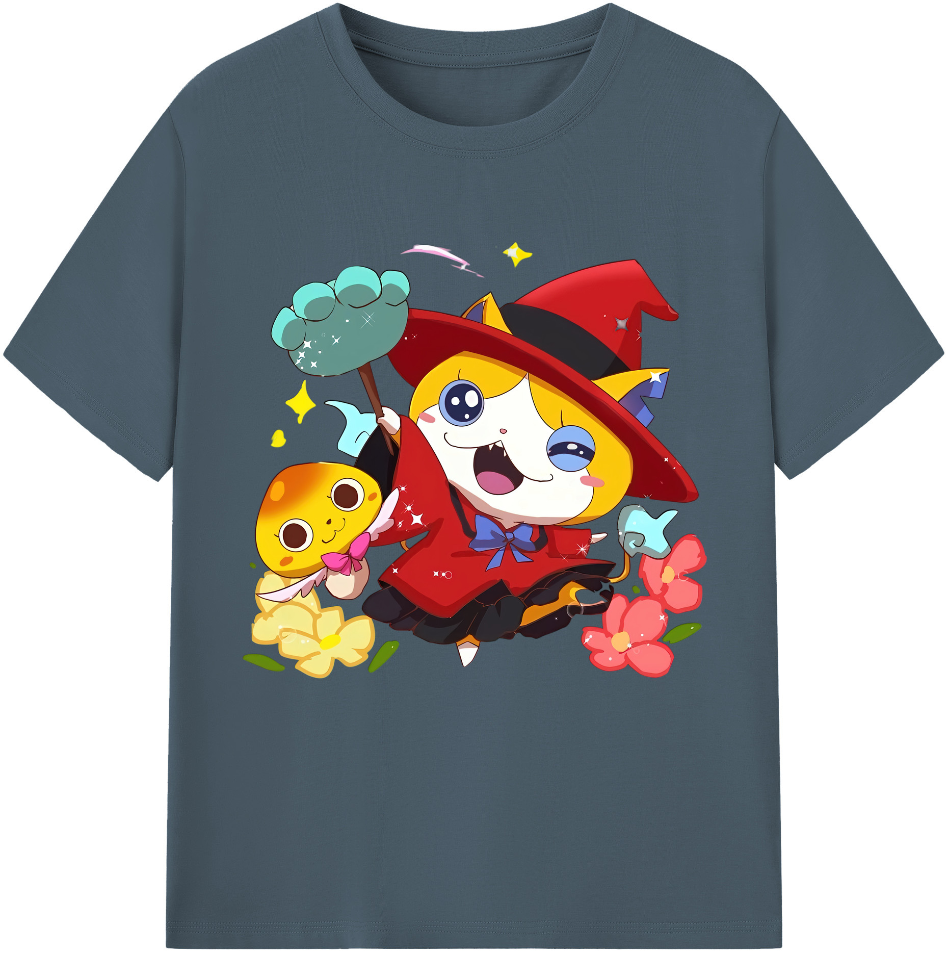 （画像用） 妖怪ウォッチ Yo-kai Watch 綿100％半袖Tシャツ（フロントプリント）